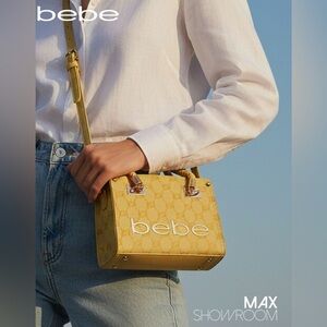 bebe Yellow Satchel Bag